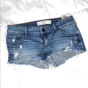 A&F destroyed jean shorts